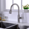 Kitchen Sink Faucet with Pull Down Sprayer in Stainless Steel