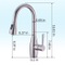 Single Handle Pull out Kitchen Faucet in Stainless Steel (40108)