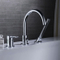 3 Hole Deck Mounted Tub Faucet Filler with Shower Head