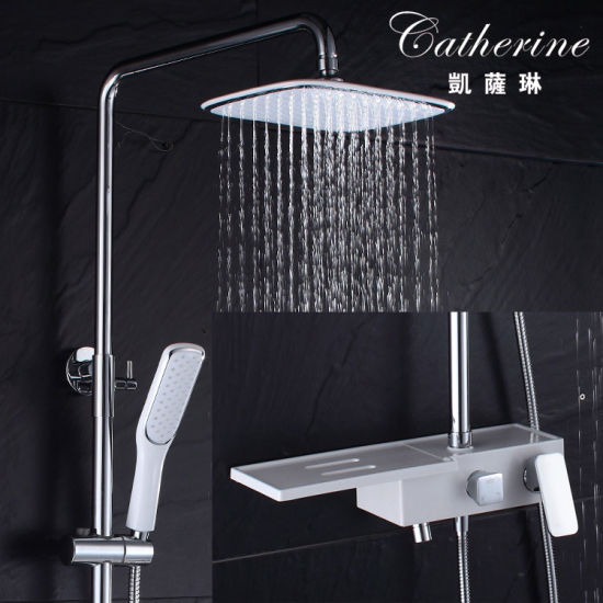 Brass Single Lever Fashion External Shower Mixer in Chrome (10160)