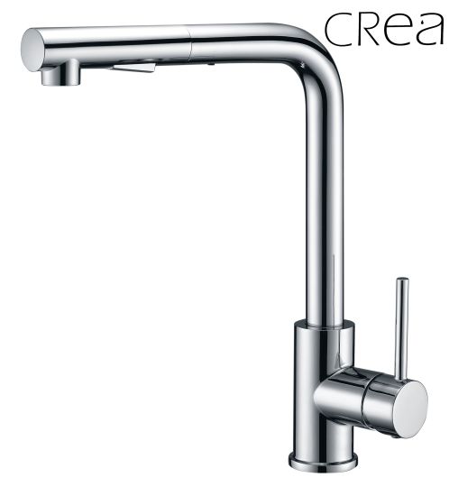 Long Spout Brushed Kitchen Taps Pull out Kitchen Faucet