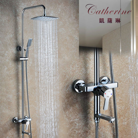 Brass Single Lever Fashion External Shower Faucet in Chrome (10161)