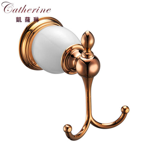 Classic Stainless Steel Bathroom Fitting Hook in Rose Gold (3209)