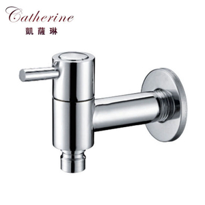 Classic Brass Wall-Mounted Washing Machine Tap in Chrome (101181)