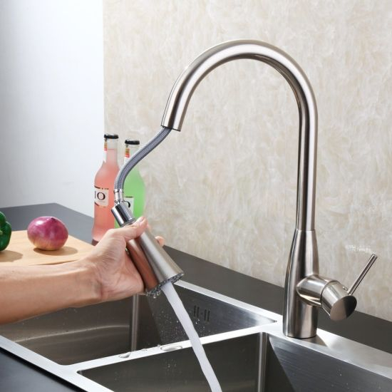 Kitchen Faucet Pull out Sink Tap Stailess Steel Use - Buy Kitchen ...