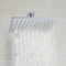 8 Inch Waterfall Rainfall Square Round Mirror Finish Brass 304 Stainless Steel Ultra Thin Shower Head