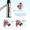 Pull out Kitchen Faucet, Black Stainless Steel Sink Tap