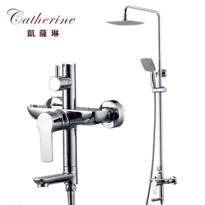 Brass Single Lever Fashion External Shower Mixer in Chrome (22508)