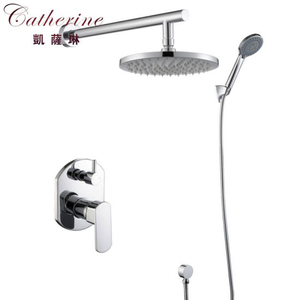 Brass Single Lever Concealed Plumbing Shower Set in Chrome (23507)
