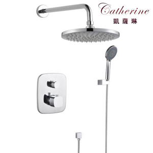 Brass Build-in Double Function Thermostatic Shower Set in Chrome (23116Y)