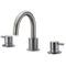 Widespread Bathroom Faucet in Brushed Nickel, 3 Hole Basin Faucet